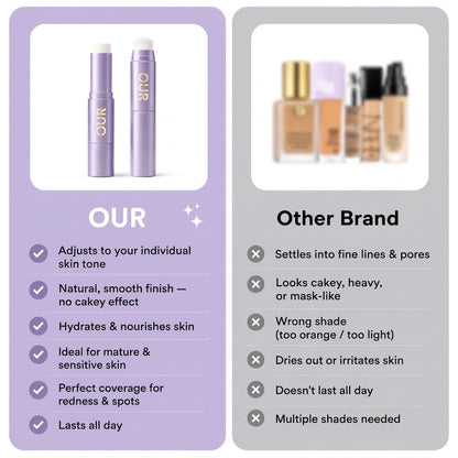✨Color Changing Foundation Stick – The stick that makes mature skin glow again