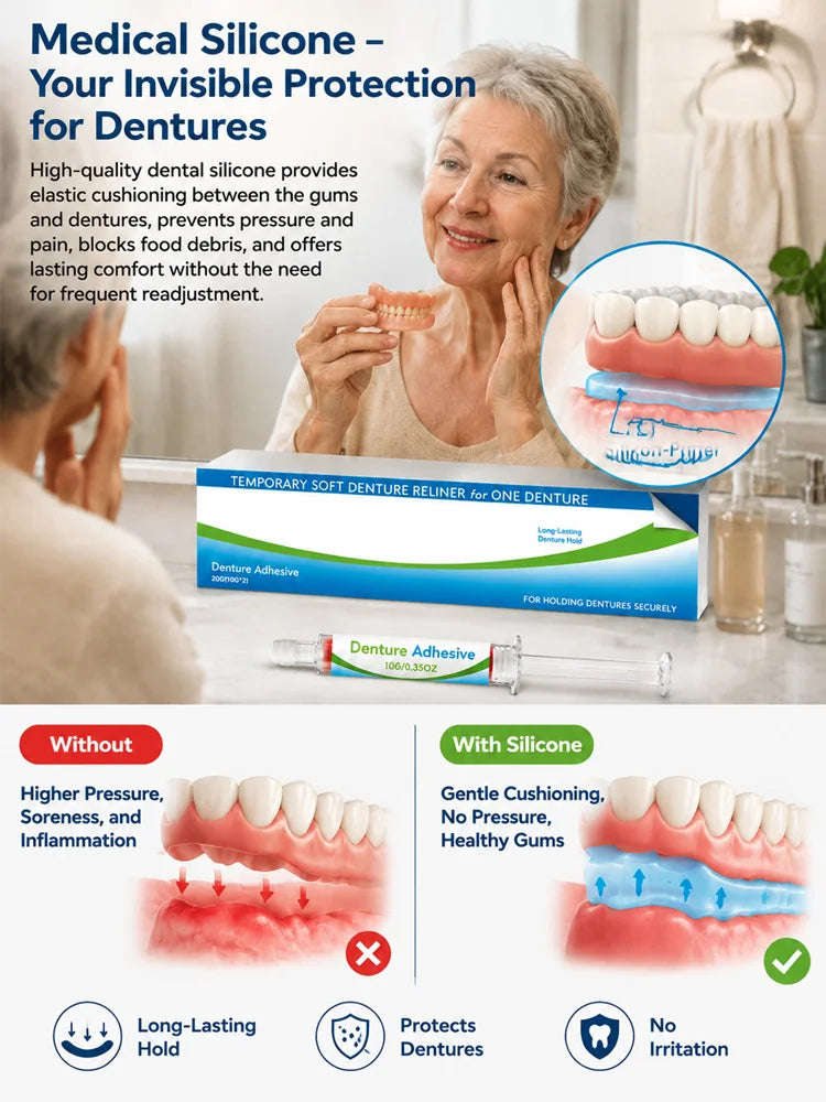 🔥50% Off – 🦷 Denture Adhesive Kit