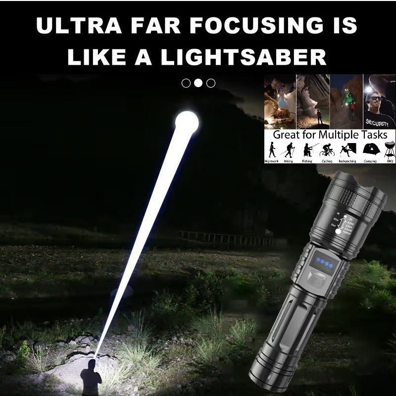 🔦 High-Power LED Flashlight – Powerful Light for Any Situation