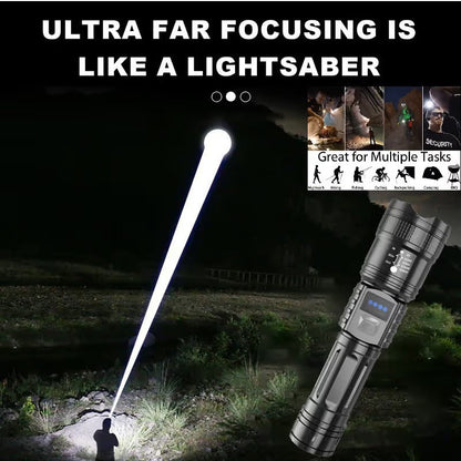 🔦 High-Power LED Flashlight – Powerful Light for Any Situation