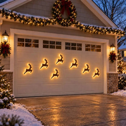 🦌 Glowing LED Reindeer Wall Decor – Festive Christmas Lighting 🎄