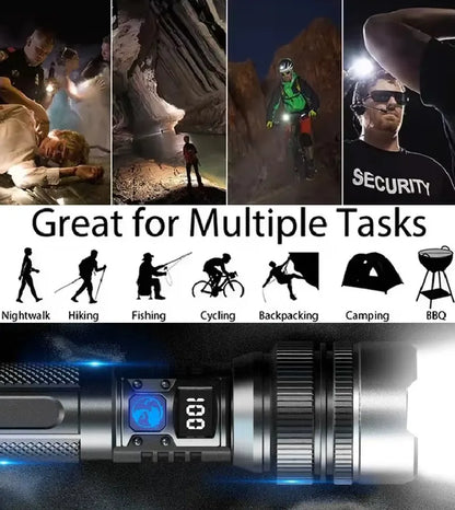 🔦 High-Power LED Flashlight – Powerful Light for Any Situation