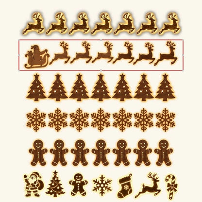 🎄 Light-Up Christmas Wall Decoration – Reindeer & Christmas Motifs, 7-Piece Decor Set, 6 Variants to Choose From