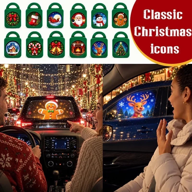 🎄Last Day 49% OFF🎅Merry Ride Christmas Car Projector Light