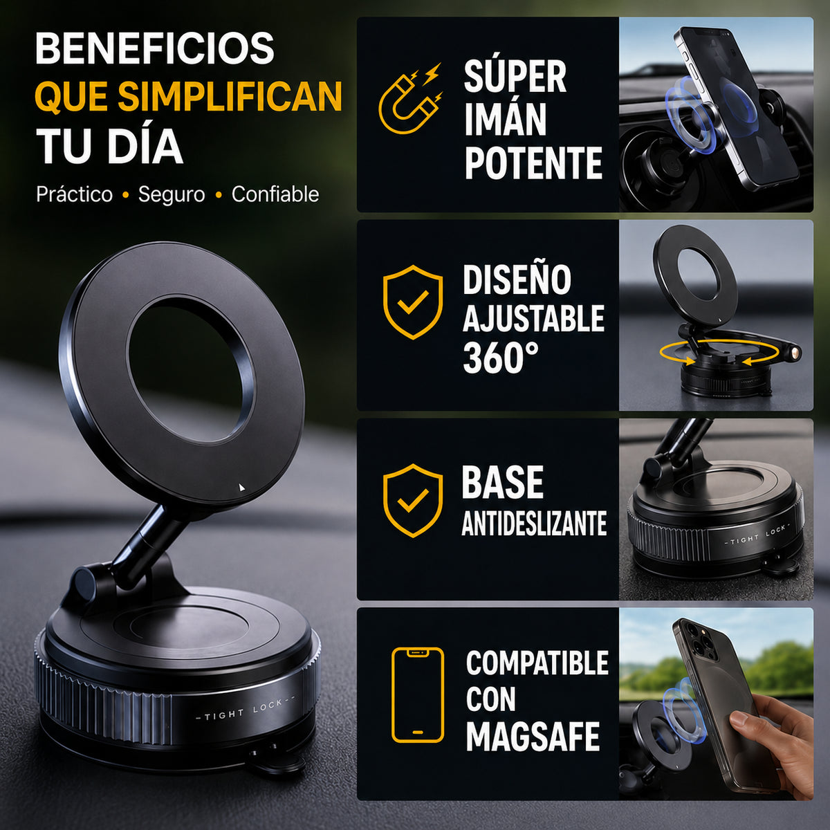 🧲 SOPORTE DE TELÉFONO MAGNÉTICO 🧲