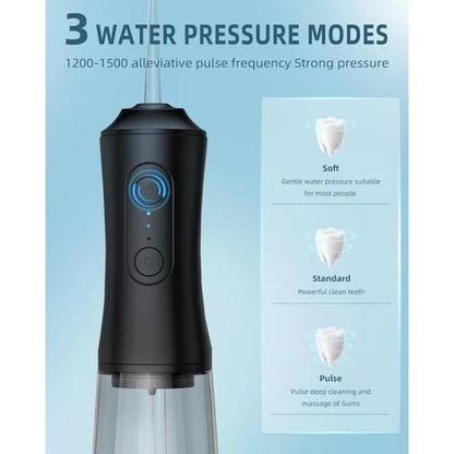 Portable Water Flosser Oral Irrigator with 3 Modes