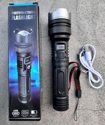 🔦 High-Power LED Flashlight – Powerful Light for Any Situation