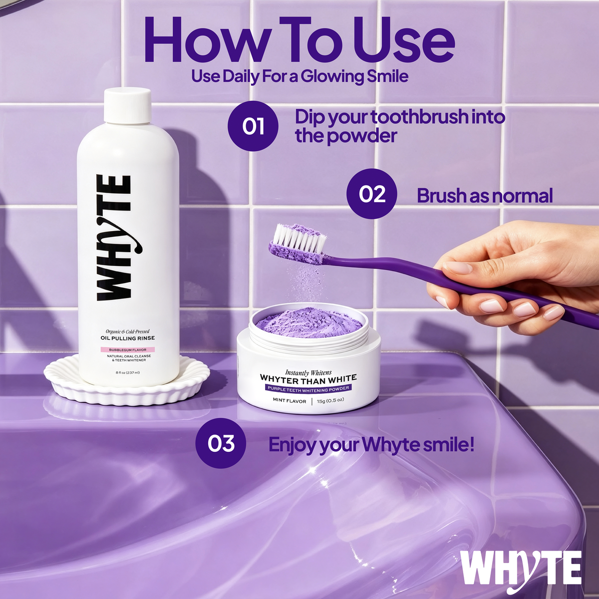 💜Purple Teeth Whitening Powder🦷