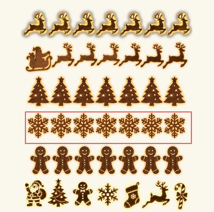 🎄 Light-Up Christmas Wall Decoration – Reindeer & Christmas Motifs, 7-Piece Decor Set, 6 Variants to Choose From