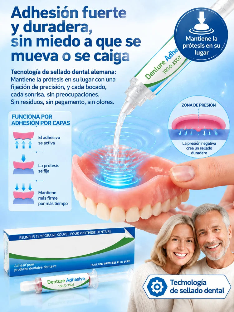 Juego de adhesivo para dentaduras postizas🦷