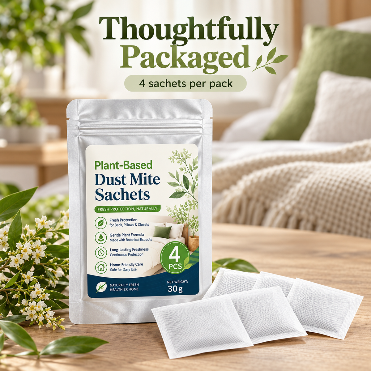 Plant-Based Mite Repellent Pouches🌿🛡️-JOE
