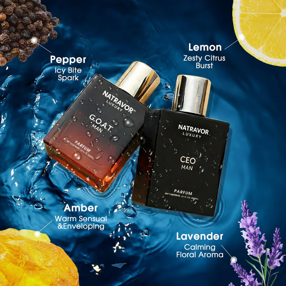 Gentlemen’s Fragrance Set with CEO MAN Perfume & G.O.A.T MAN Aroma