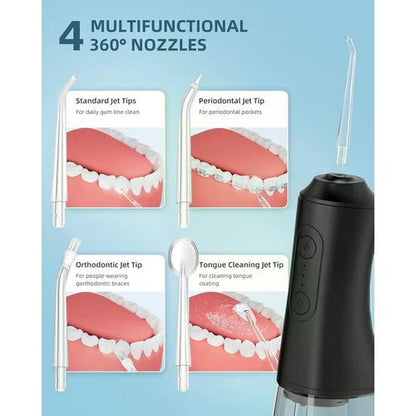 Portable Water Flosser Oral Irrigator with 3 Modes