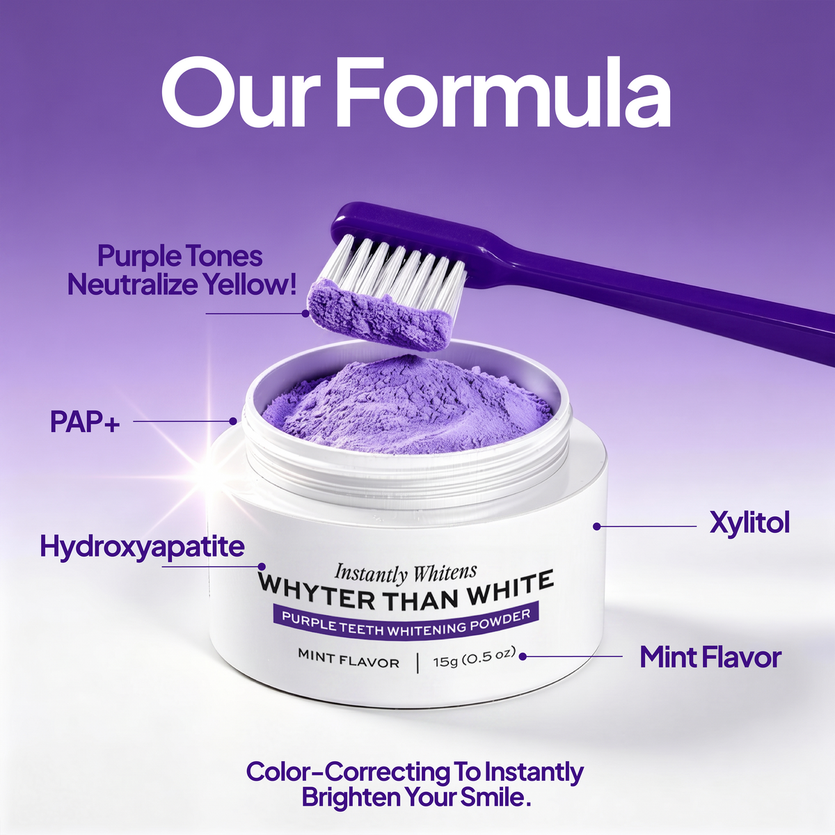 💜Purple Teeth Whitening Powder🦷