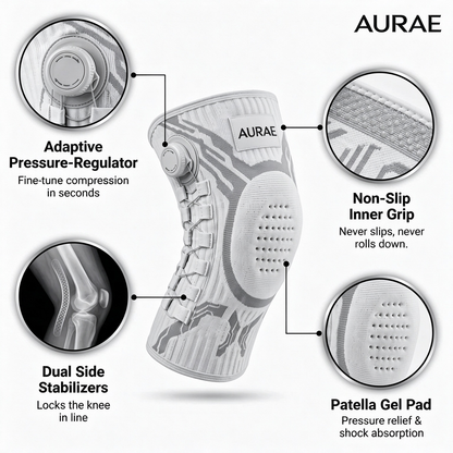 Aurae Knee Sleeve | Instant Relief, All-Day Stability & Adjustable Support