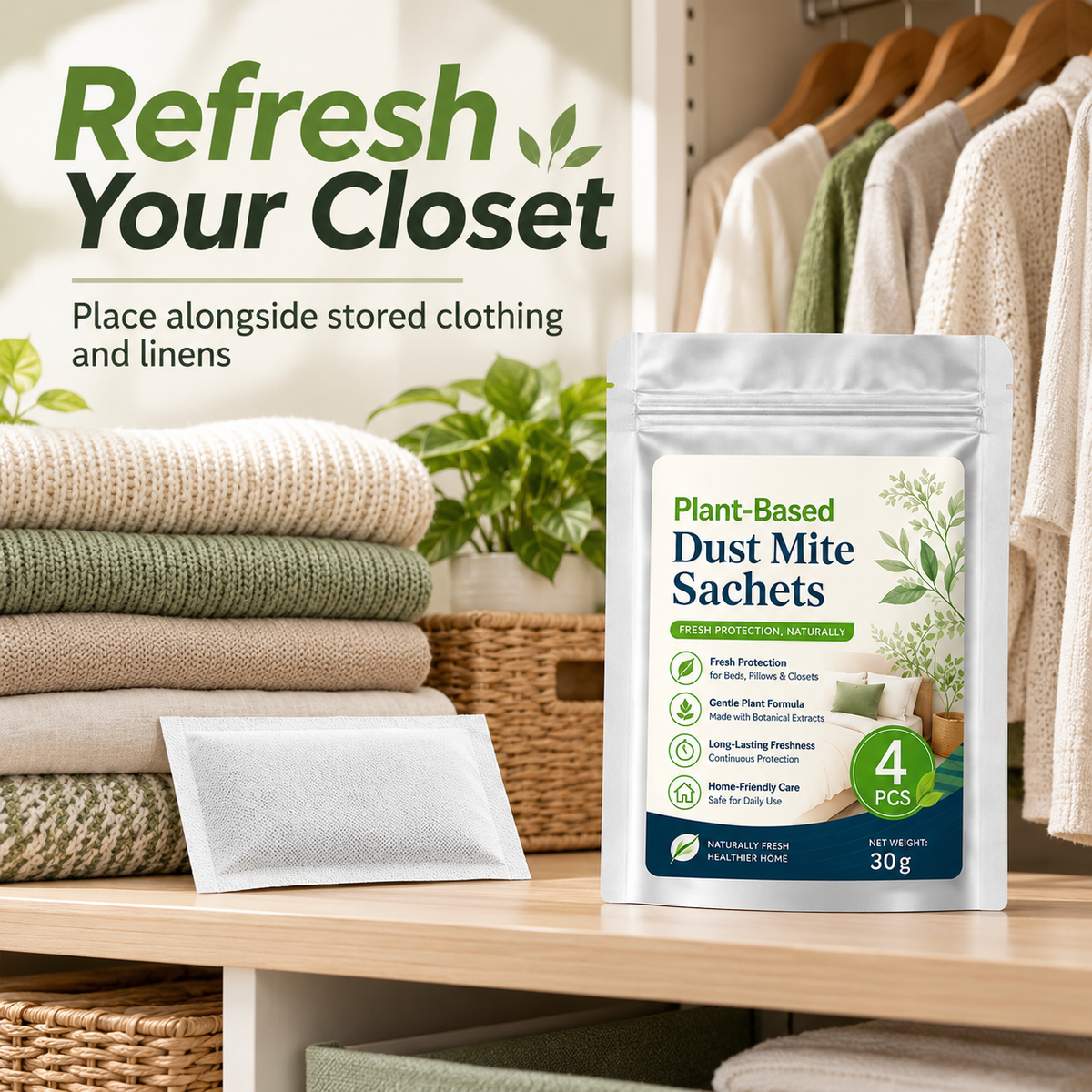 Plant-Based Mite Repellent Pouches🌿🛡️-JOE