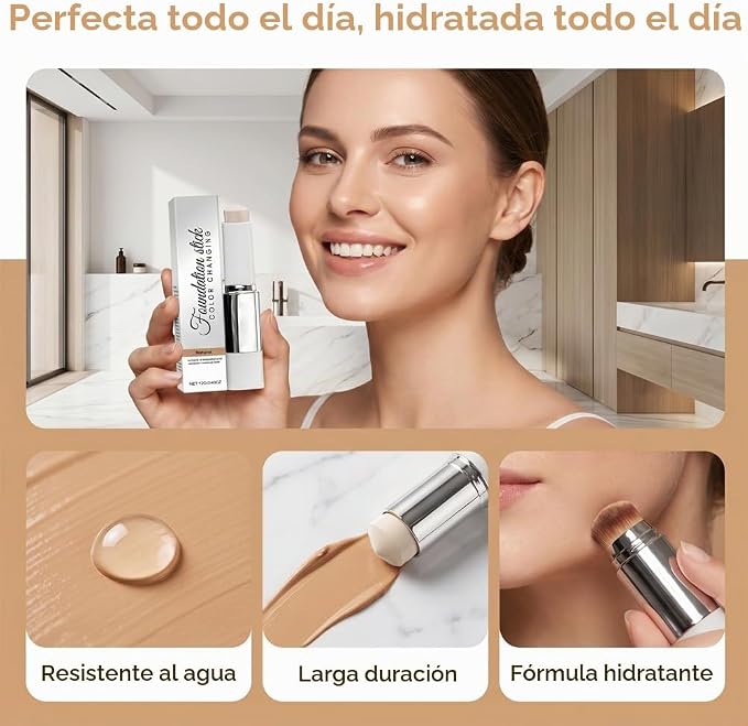 Tryskintle™ Korean Color-Changing Foundation stick