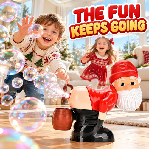🎅 Farting Santa Bubble Machine💨 Funny Holiday Party Toy & Gift🎁