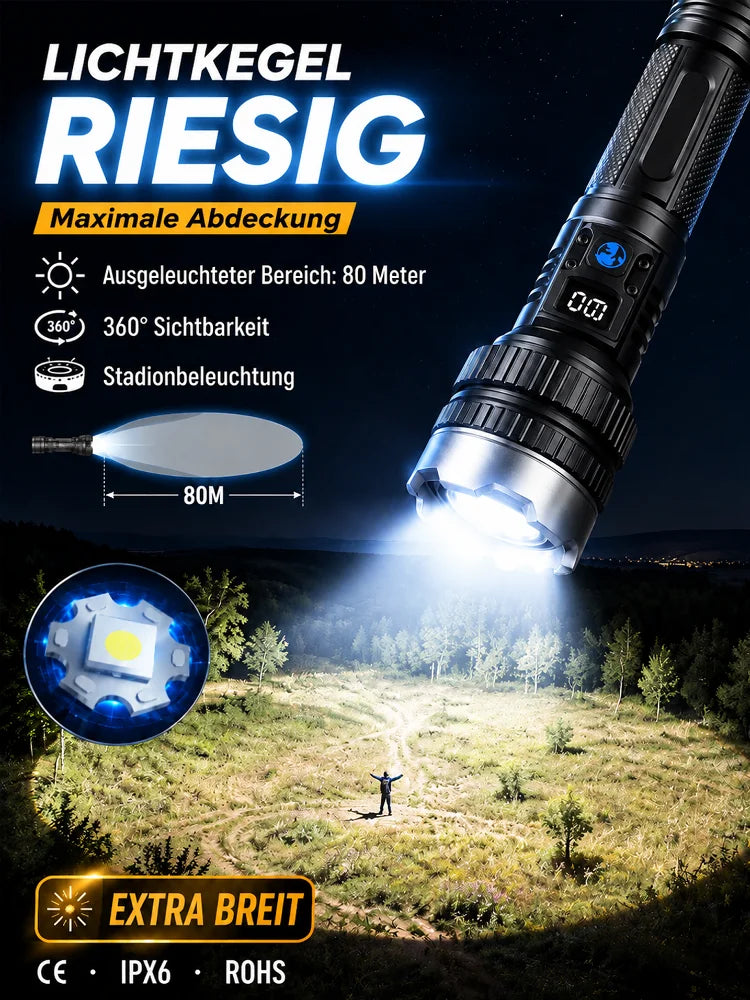 【Ultra Bright Sky Cannon】Ultra-bright white laser flashlight, Rechargeable and portable for emergencies
