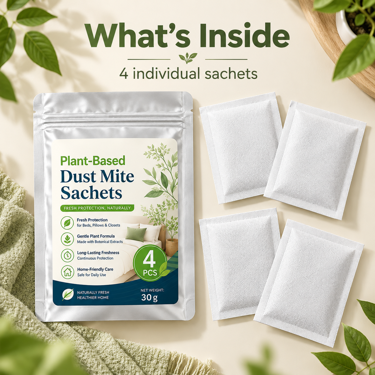 Plant-Based Mite Repellent Pouches🌿🛡️-JOE