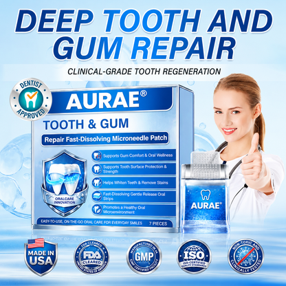 Ceoerty® Tooth & Gum Care Fast-Dissolving Microneedle Patch✨ (𝟓-𝐢𝐧-𝟏 💎 𝐑𝐞𝐛𝐮𝐢𝐥𝐝 𝐄𝐧𝐚𝐦𝐞𝐥 & 𝐃𝐞𝐧𝐭𝐢𝐧 • 𝐒𝐭𝐫𝐞𝐧𝐠𝐭𝐡𝐞𝐧 𝐆𝐮𝐦𝐬 • 𝐄𝐫𝐚𝐝𝐢𝐜𝐚𝐭𝐞 𝐓𝐚𝐫𝐭𝐚𝐫 & 𝐎𝐝𝐨𝐫 • 𝐖𝐡𝐢𝐭𝐞𝐧𝐢𝐧𝐠 • 𝐒𝐭𝐨𝐩 𝐓𝐨𝐨𝐭𝐡 𝐒𝐞𝐧𝐬𝐢𝐭𝐢𝐯𝐢𝐭𝐲)