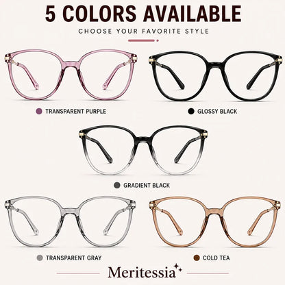 🕶️ Oversized Fashion Prescription Glasses – Trendy Photochromic Lenses with Blue Light Blocking ✨