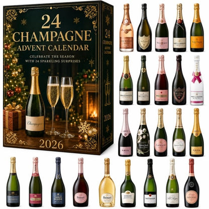 2026 Champagne Advent Calendar - 24 Days of Luxury Sparkling Wine | Limited Edition Holiday Countdown