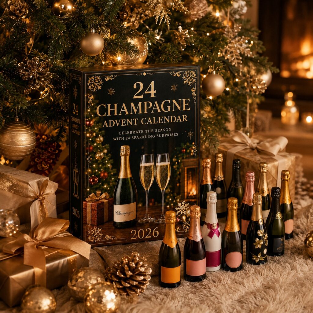 2026 Champagne Advent Calendar - 24 Days of Luxury Sparkling Wine | Limited Edition Holiday Countdown