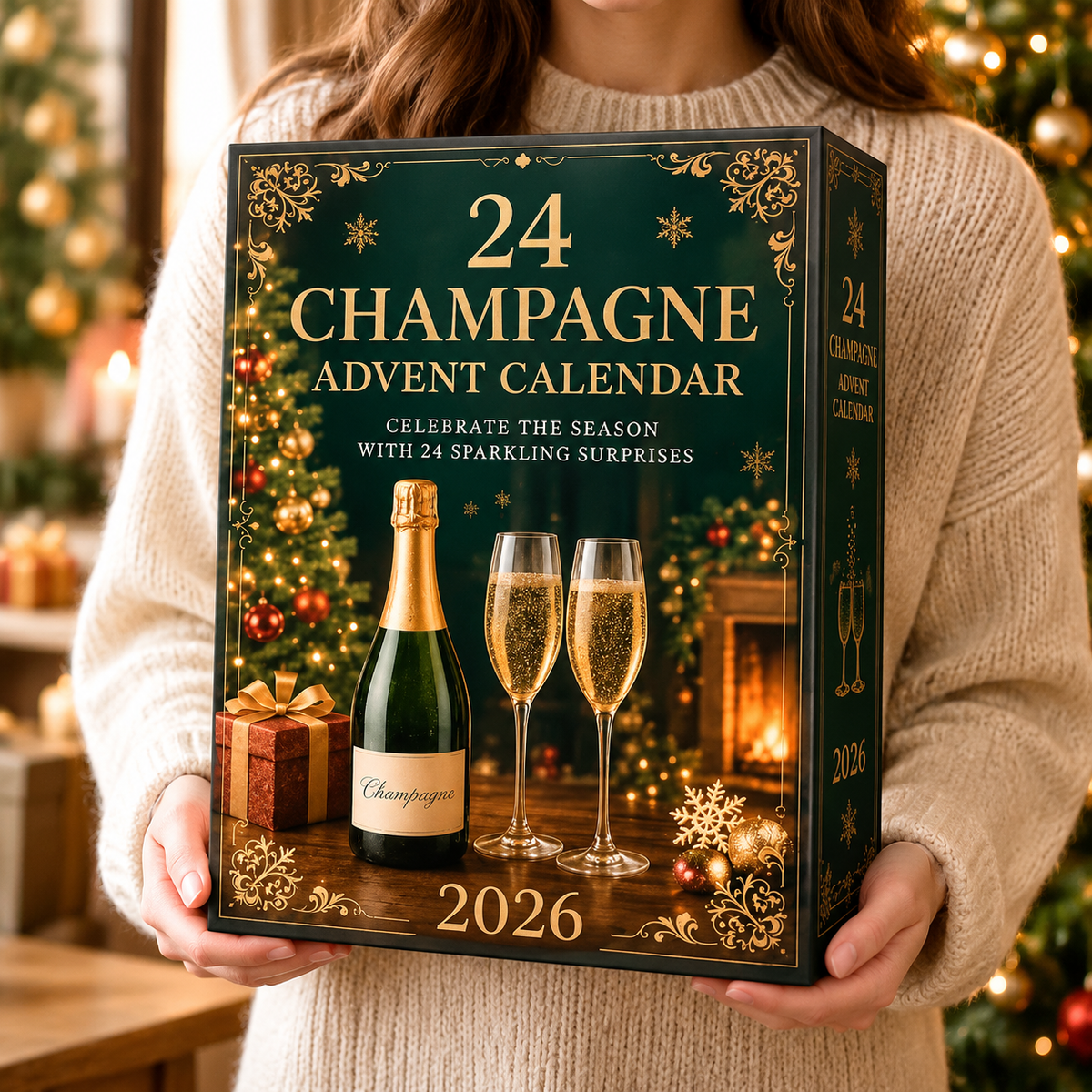 2026 Champagne Advent Calendar - 24 Days of Luxury Sparkling Wine | Limited Edition Holiday Countdown