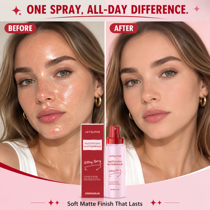 Hyaluronic Acid Waterproof Matte Setting Spray – Transfer-Proof & Shine Control