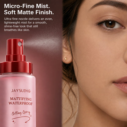 Hyaluronic Acid Waterproof Matte Setting Spray – Transfer-Proof & Shine Control