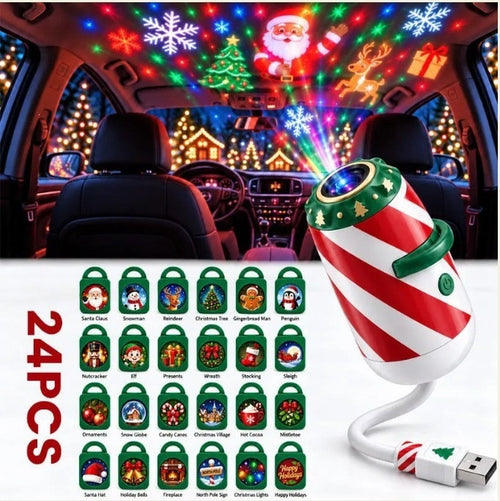 🎄Last Day 49% OFF🎅Merry Ride Christmas Car Projector Light
