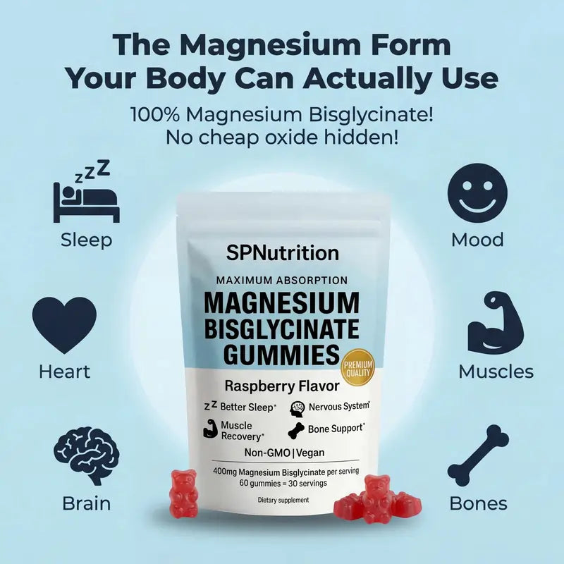 🍬 SPNutrition Magnesium Bisglycinate Gummies