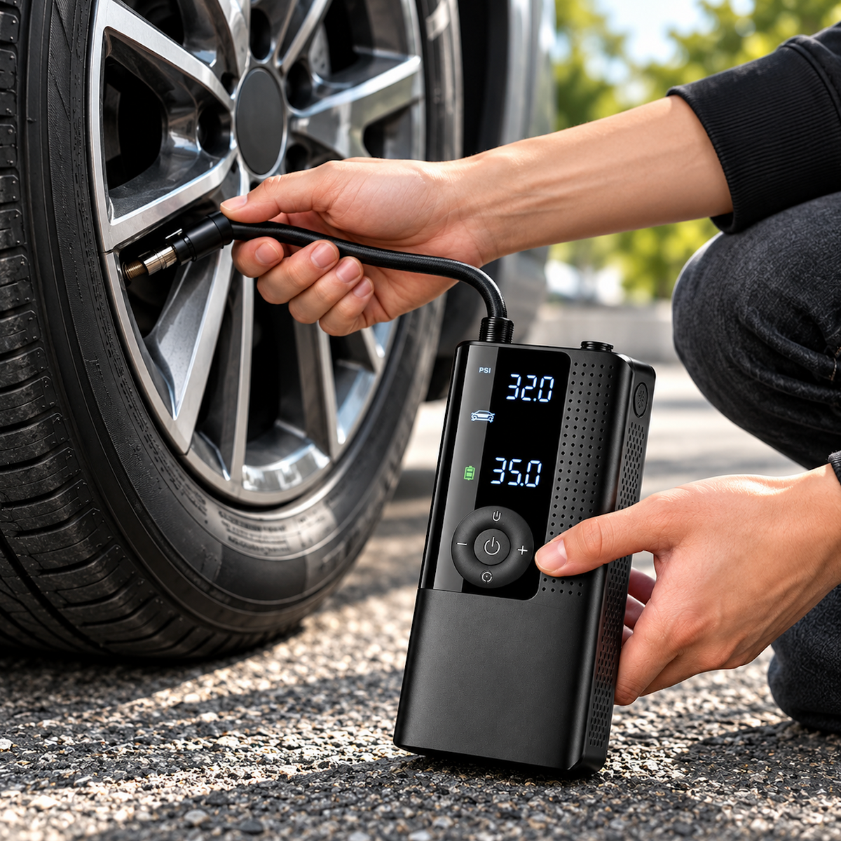 Portable Air Pump & Smart Tire Inflator