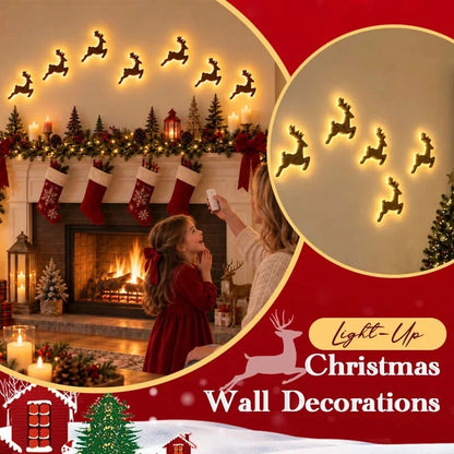 🦌 Glowing LED Reindeer Wall Decor – Festive Christmas Lighting 🎄