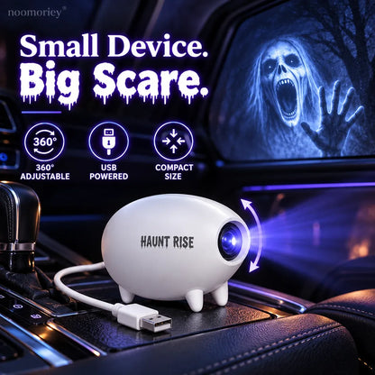 👻 Haunt Rise Halloween Window Projector-360° Adjustable Stand for Home Decor 🎃