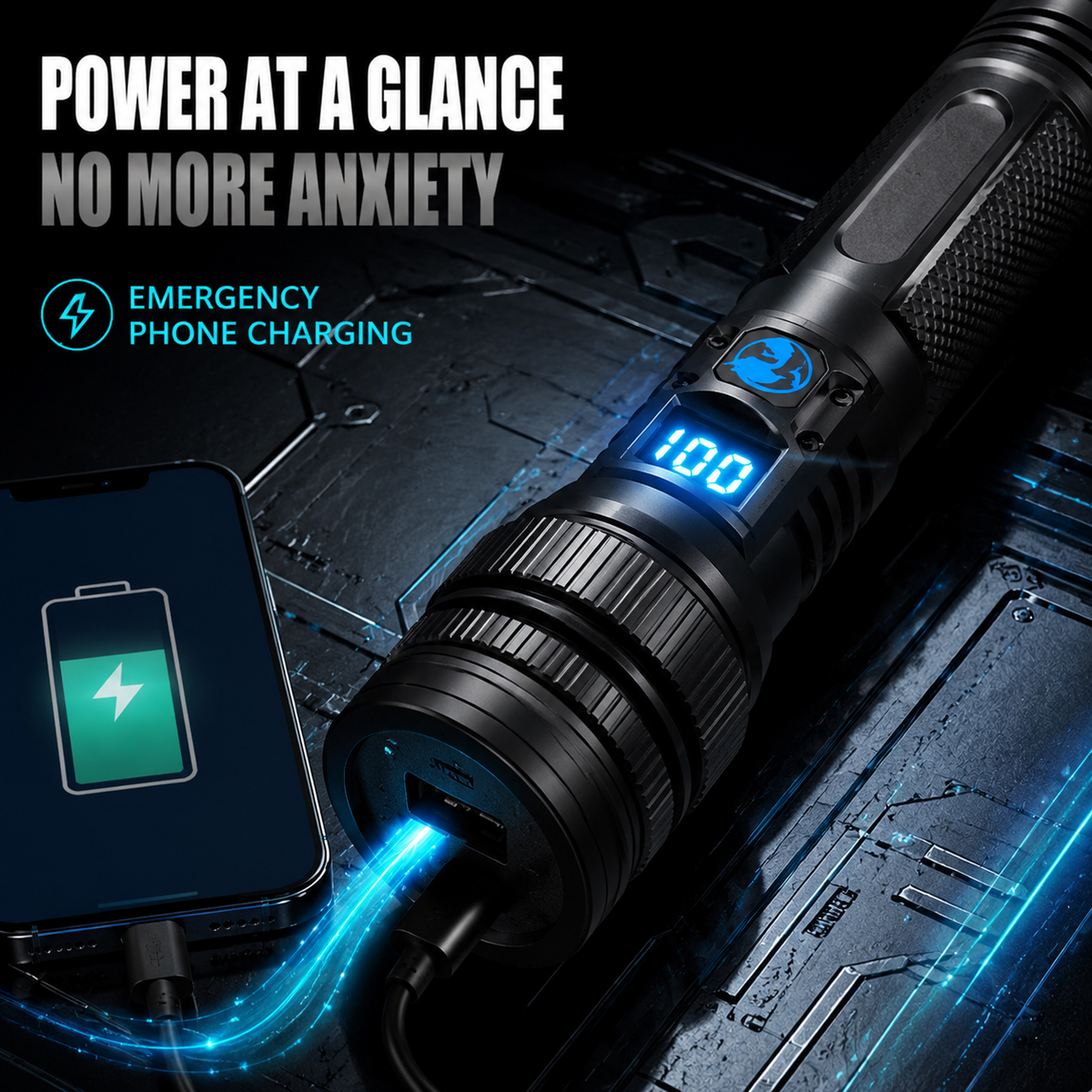 🔦 High-Power LED Flashlight – Powerful Light for Any Situation