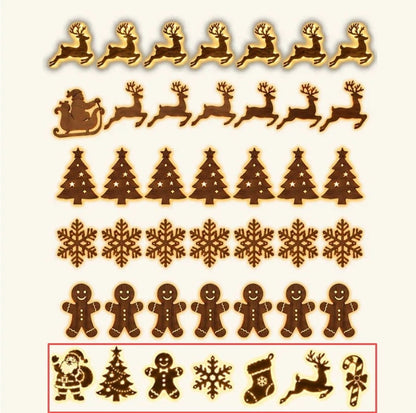 🎄 Light-Up Christmas Wall Decoration – Reindeer & Christmas Motifs, 7-Piece Decor Set, 6 Variants to Choose From