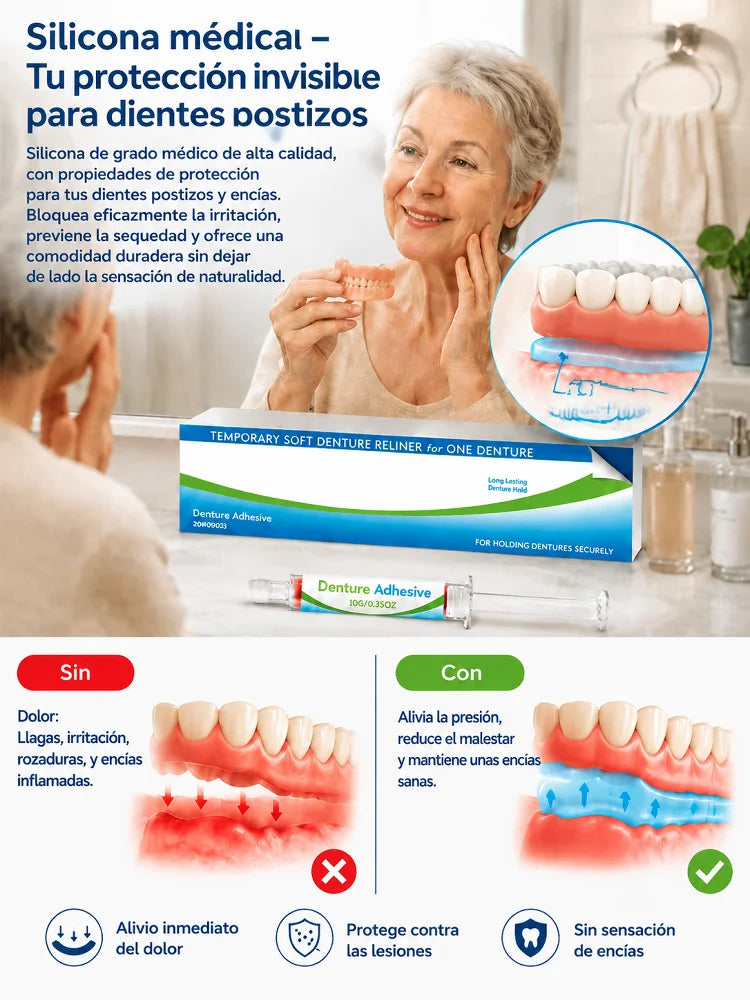 Juego de adhesivo para dentaduras postizas🦷