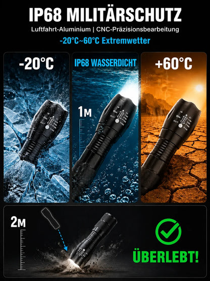 🔦 'Tongtianpao' Super-Bright White Laser Zoom Flashlight