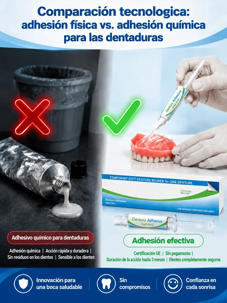 Juego de adhesivo para dentaduras postizas🦷