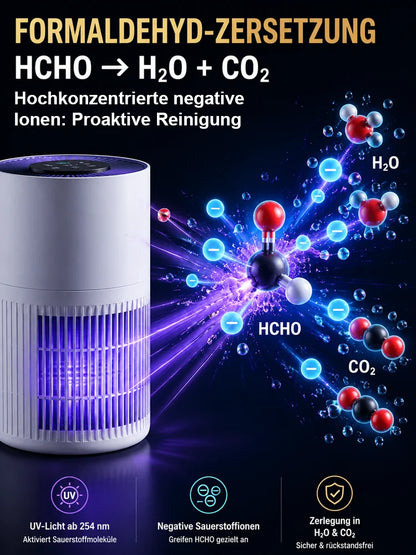 Household Ionizer Air Purifier; Eliminates formaldehyde and odors.