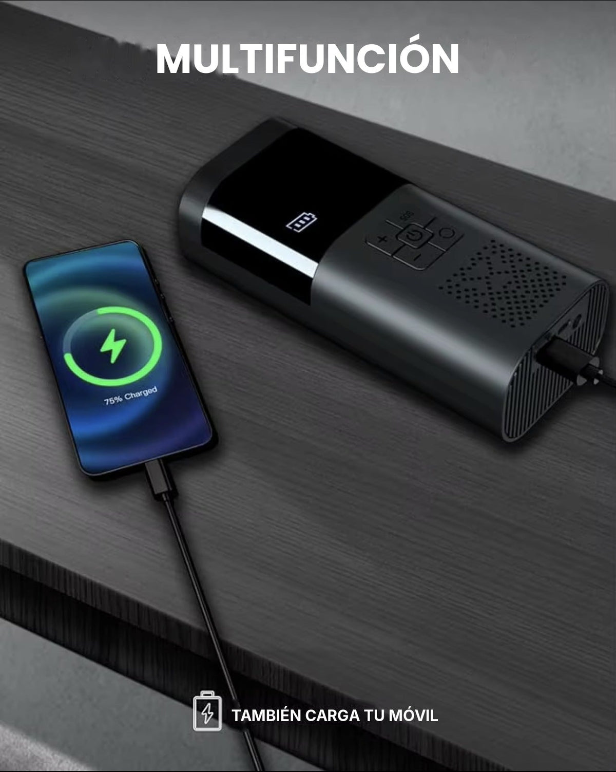 SERVOMASTER™ Compresor de Aire Portátil – Inflador Digital a Batería