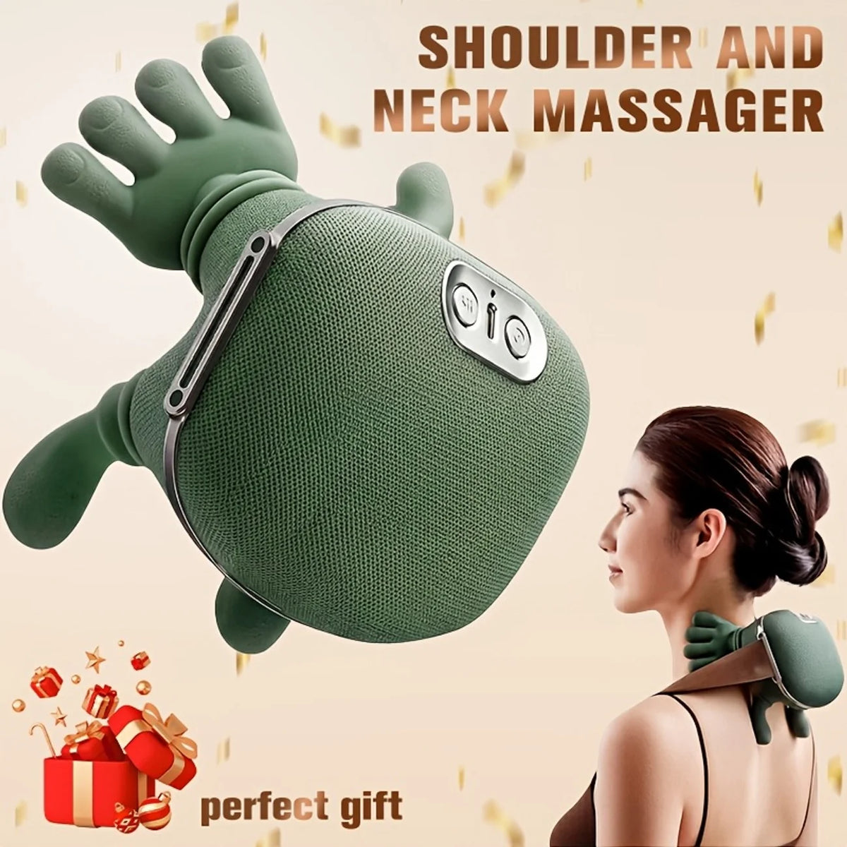 Deep Relief Heated Neck &amp; Shoulder Massager