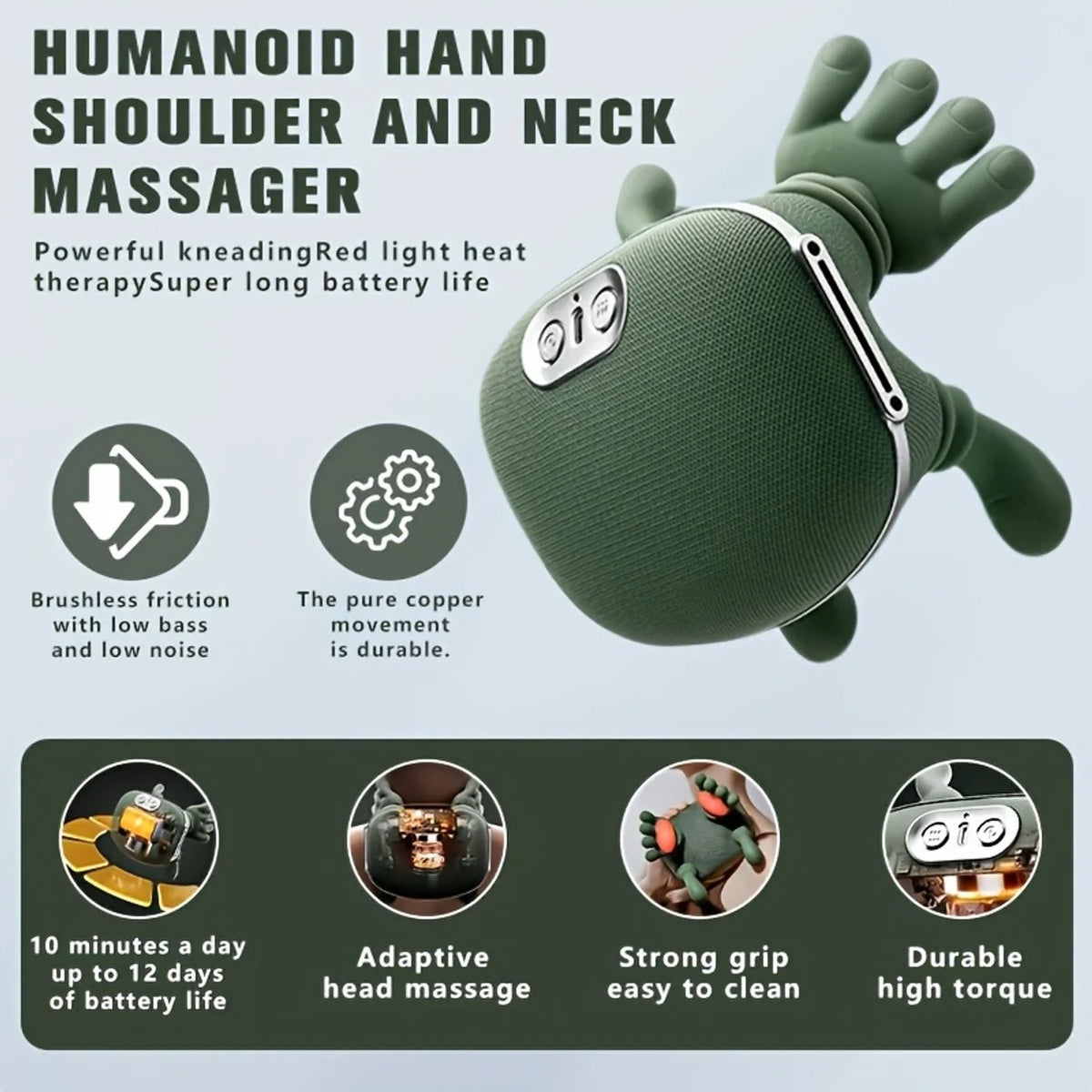 Deep Relief Heated Neck &amp; Shoulder Massager