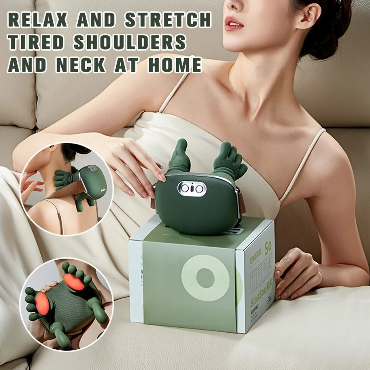 Deep Relief Heated Neck &amp; Shoulder Massager