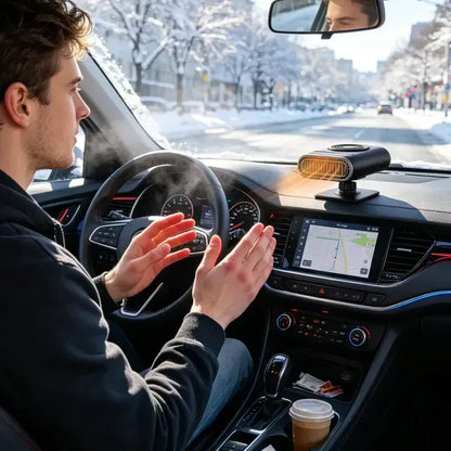 🔥 Portable Car Heater – Warm Air & A Clear Windshield In Seconds