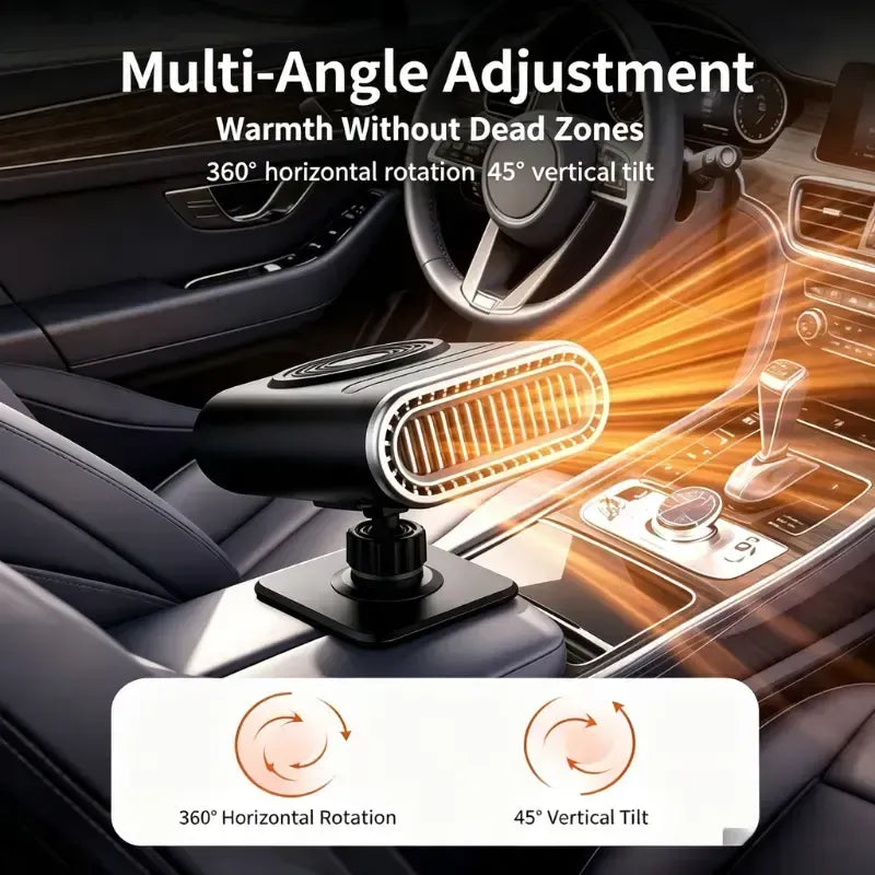 🔥 Portable Car Heater – Warm Air & A Clear Windshield In Seconds