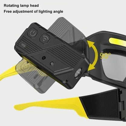 Ultra-Lightweight Motion-Sensing Headlamp with XTE+COB Dual Light Source