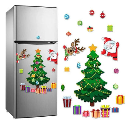 Christmas Fridge Magnet Decoration Set for Kids DIY Holiday Kitchen Decor